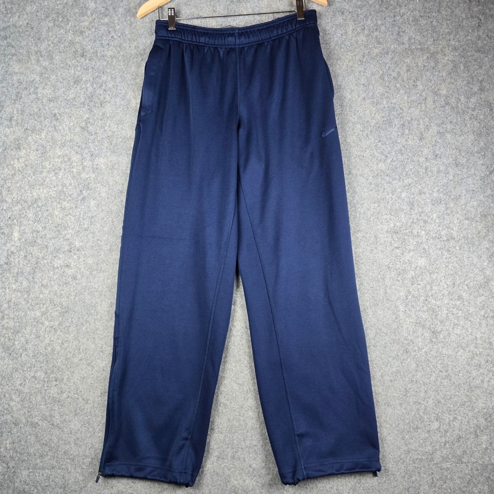 Nike Illinois Fighting Illini Pants Mens Medium Blue Dri-Fit Track Joggers NCAA